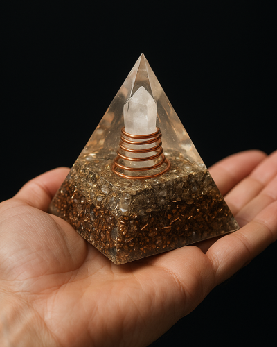 Orgone energy-balancing pyramid